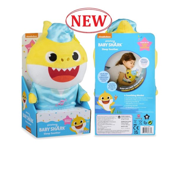 NEW Baby Shark Sleep Soother Baby Toy Sleep Toy White noise machine plush plushi - Picture 2 of 16